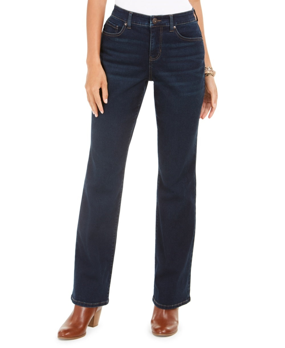 Jeans feminino Power Sculpt Bootcut azul tamanho 18 da Style &amp; Co