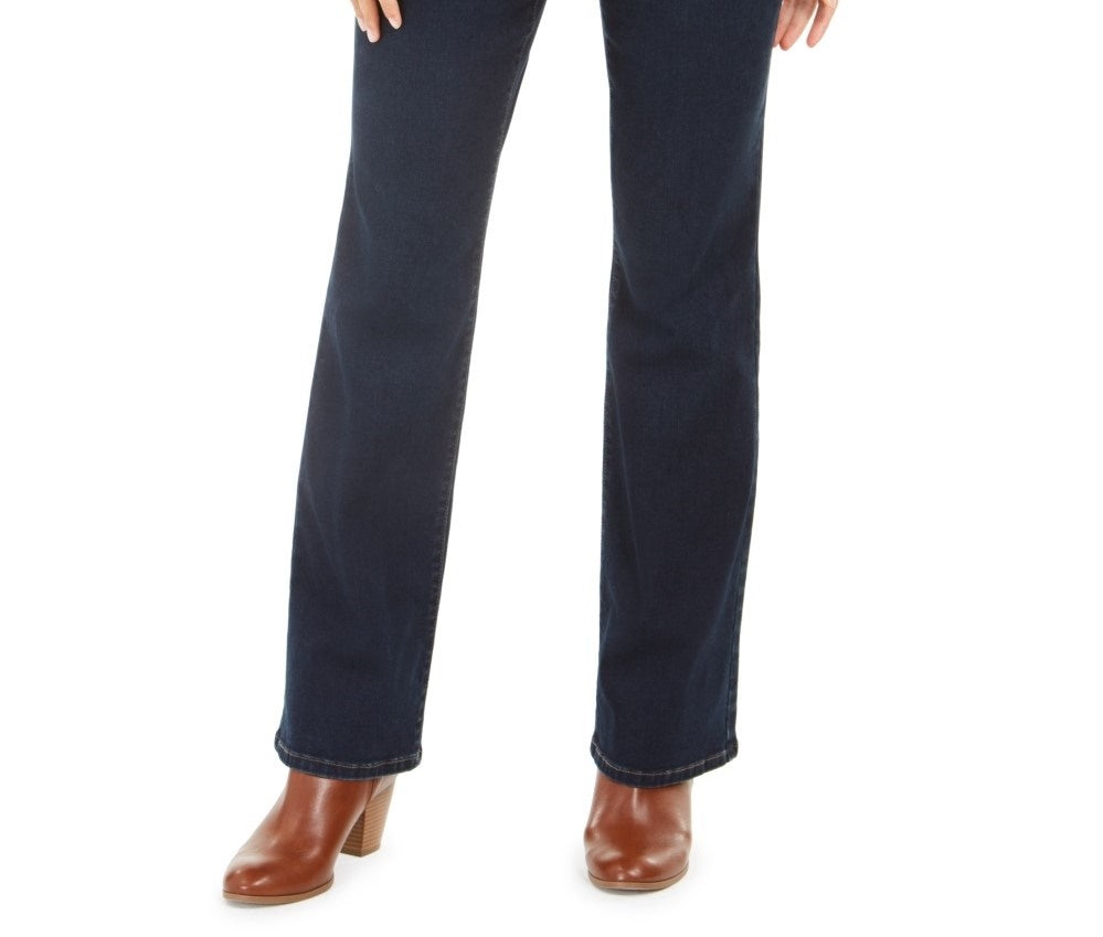 Jeans feminino Power Sculpt Bootcut azul tamanho 18 da Style &amp; Co