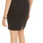 Vestido justo feminino Bar III em couro sintético contrastante, preto, tamanho médio