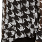Camisa feminina pied-de-poule da INC International Concepts, preta, tamanho X-S