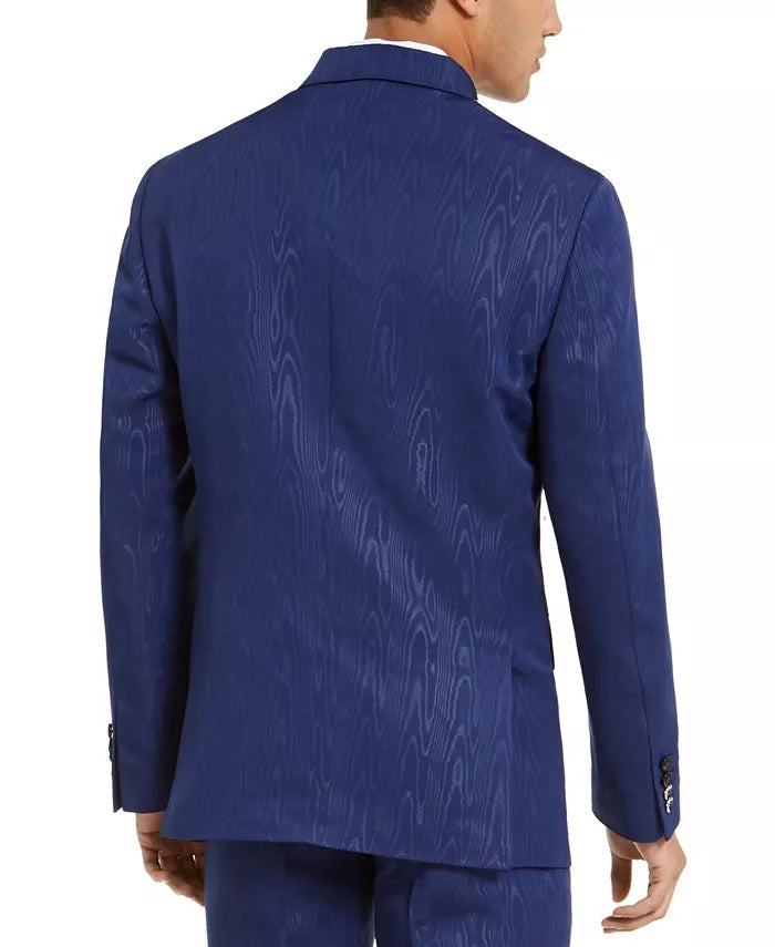 INC International Concepts Casaco esportivo masculino liso, abotoamento duplo, slim fit, azul marinho, tamanho pequeno