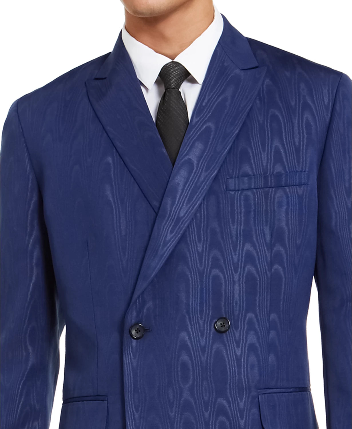 INC International Concepts Casaco esportivo masculino liso, abotoamento duplo, slim fit, azul marinho, tamanho pequeno