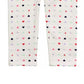 Leggings estampadas de coração para meninas First Impressions, tamanho 4T, branca