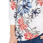 Charter Club Blusa feminina com estampa floral de bolinhas, branca, tamanho XX-G