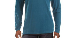 Clubroom Men's Teal Graphic Classic Fit T-Shirt Navy Size Large