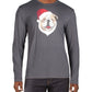 Club Room Masculino Papai Noel Bulldog Festa de Natal Top Cinza Tamanho X-G