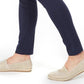 Calça curta feminina Charter Club Chelsea Stretch Twill Azul Tamanho 16 Petite