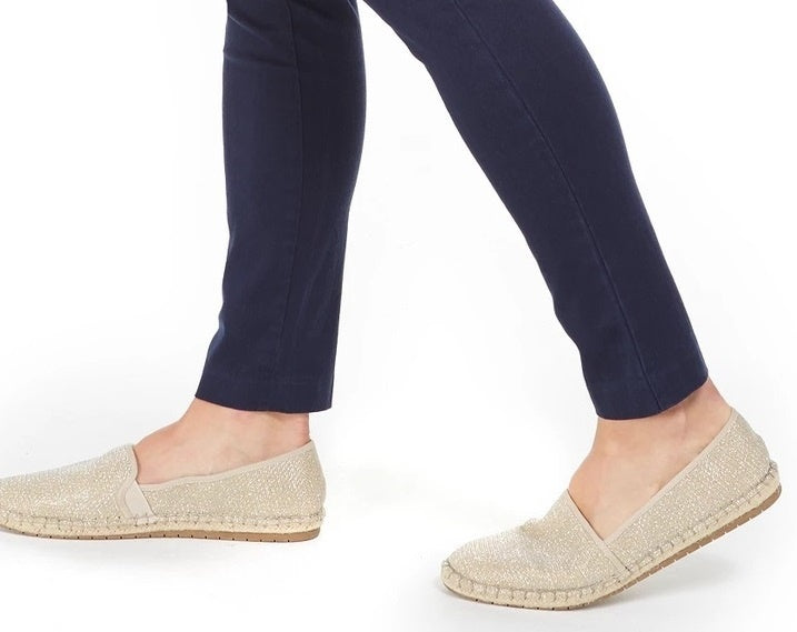 Calça curta feminina Charter Club Chelsea Stretch Twill Azul Tamanho 16 Petite
