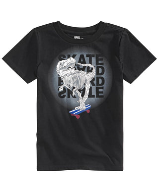 Epic Threads Toddler Boy's Skeleton Skate T-Shirt Black Size 4T
