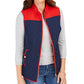 Colete acolchoado feminino Charter Club Colorblocked azul tamanho médio