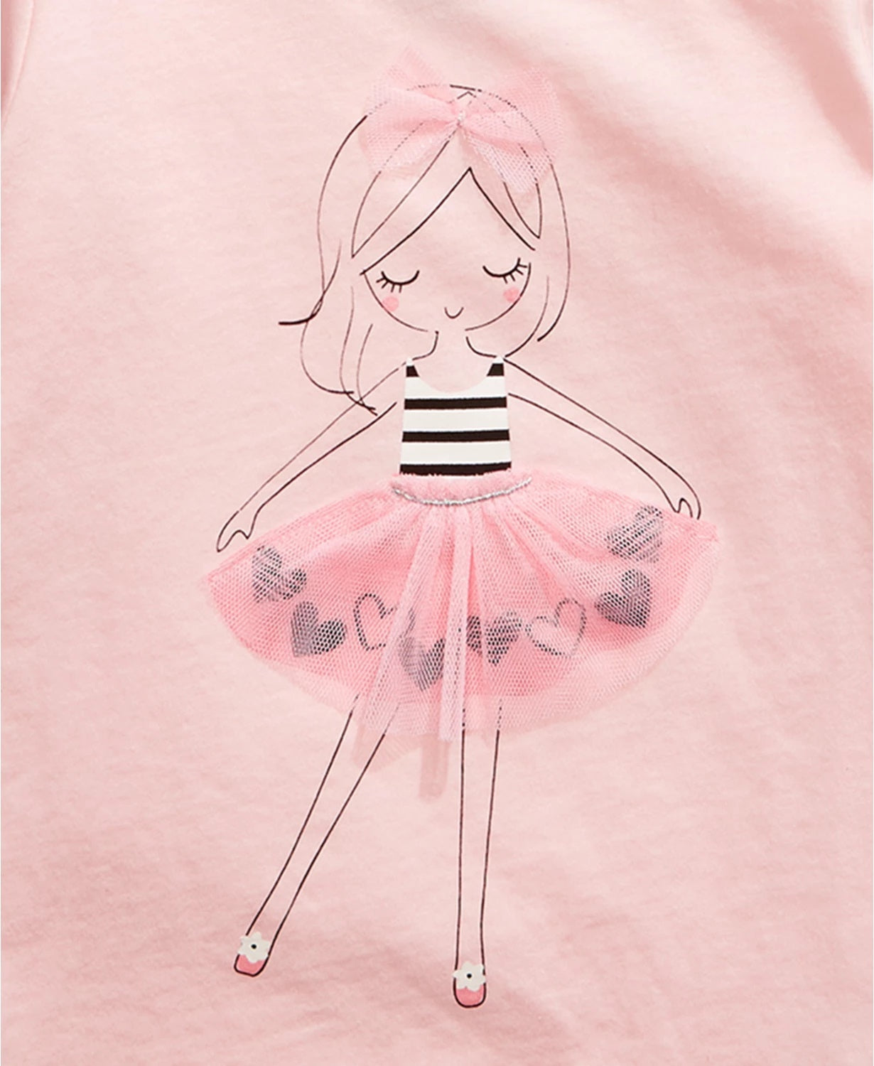 Camiseta Tutu para Menina First Impressions Baby Girl, Rosa, Tamanho 24 Meses