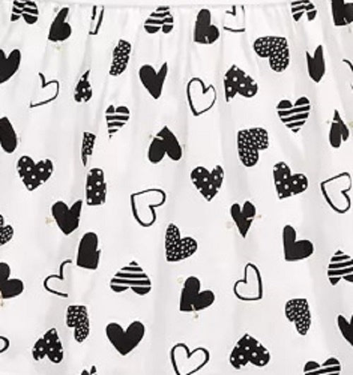 Túnica de algodão com laço e coração First Impressions para bebê menina, branca, tamanho 12 meses