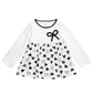 Túnica infantil de algodão com laço e coração First Impressions para meninas, tamanho 2T