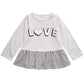 Primeiras impressões: Bebês meninas adoram top peplum cinza tamanho 3-6 meses