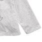 Camiseta infantil First Impressions Baby Girl com laço de cachorro, cinza, tamanho 18 meses