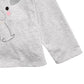 Camiseta infantil com laço para cachorro First Impressions, cinza, tamanho 6 a 9 meses