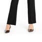 Calça Alfani Feminina com Fenda e Corte Bootcut, Preta, Tamanho 4