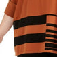 Poncho feminino Alfani Plus Size Colorblocked Gola Alta Marrom Tamanho 2X