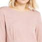 Blusa transparente com sobreposição assimétrica Alfani feminina rosa escuro tamanho grande