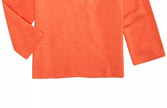 Camisa polo de algodão infantil First Impressions para meninos, laranja, tamanho 3T