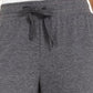 Calça feminina estilo &amp; co, perna larga, cintura amarrada, cinza escuro, tamanho grande