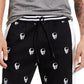 Calça jogger masculina INC International Concepts Skull preta tamanho grande
