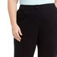Calça Capri Feminina Karen Scott Stretch Tummy Control Preta Tamanho 18W
