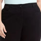 Calça Capri Karen Scott Feminina Plus Stretch Tummy Control Preta Tamanho 20W