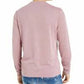 INC International Concepts Radar Manga Longa Henley Rosa Tamanho XX-Grande Masculino