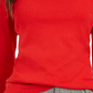 Camiseta feminina de gola alta Pima Charter Club, vermelha, tamanho médio