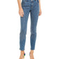 Calça jeans skinny feminina INC International Concepts Petite com detalhes na frente, azul, tamanho 4P