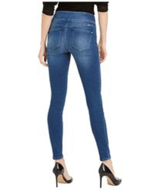 Calças jegging jeans femininas da INC International Concepts, azul, tamanho 4