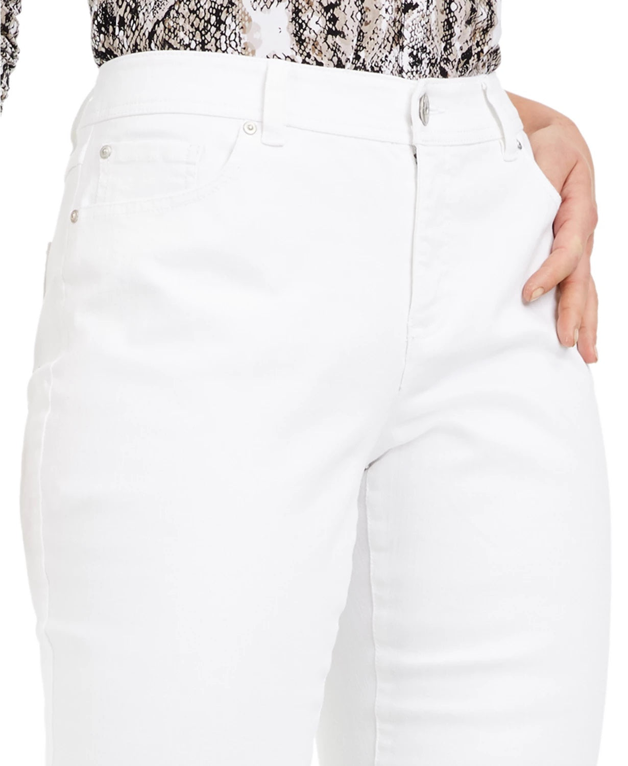 Calça jeans feminina Curvy Bootcut da INC International Concepts, tamanho natural 6