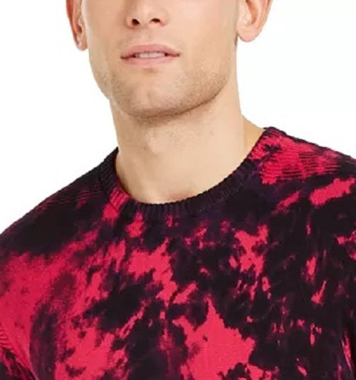 Suéter masculino Gnover Tie Dye da INC International Concepts, rosa escuro, tamanho X-G