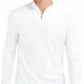 Camisa casual masculina Alfani em malha canelada, branca, tamanho XXG