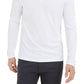 Pulôver Alfani Masculino Leve com Zíper e Canelado, Branco, Tamanho Pequeno