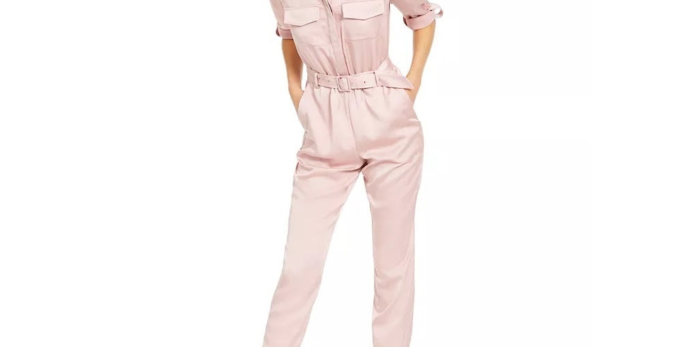 Macacão feminino INC International Concepts com botões frontais, preto, tamanho 14