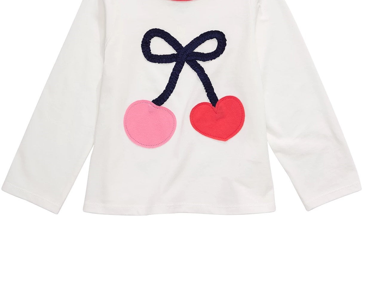 Camiseta de algodão com estampa de cerejas First Impressions Baby Girls, branca, tamanho 6-9 meses