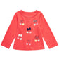 Camiseta infantil de algodão com manga comprida e cereja First Impressions para meninas, tamanho 3T