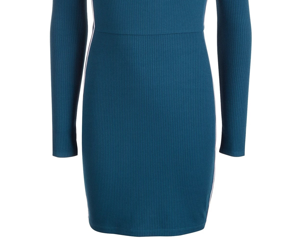 Vestido justo com listras laterais Epic Threads Big Girls, tamanho azul marinho, extra grande