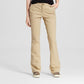 Calça Chino Bootcut de Algodão Feminina Style &amp; Co Bege Tamanho 2