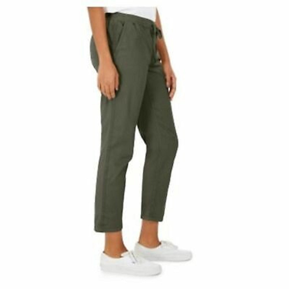 Calça utilitária com punho e fecho pull-on feminina Style &amp; Co, verde, tamanho 10