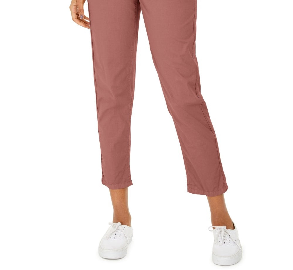 Calça utilitária com punho e fecho pull-on feminina Style &amp; Co, laranja, tamanho 4