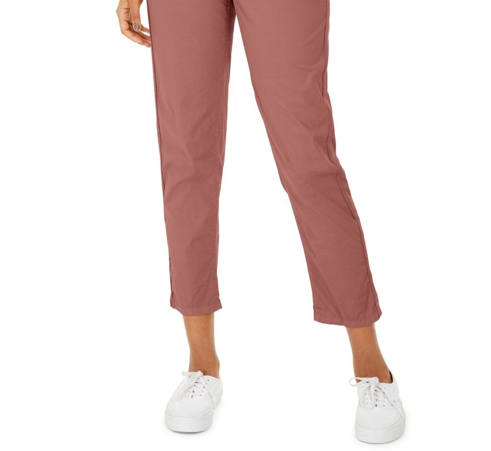 Calça utilitária com punho e fecho pull-on feminina Style &amp; Co, laranja, tamanho 8