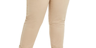 Calça utilitária feminina Style &amp; Co Twill Tape, bege, tamanho 24W