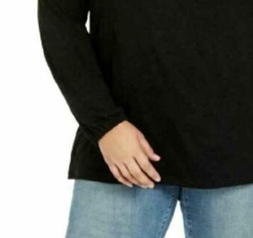 Top de crochê feminino Style &amp; Co, preto, tamanho pequeno