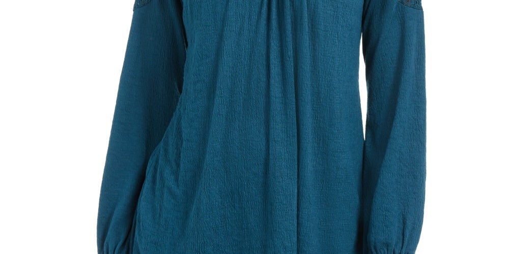 Top de crochê feminino Style &amp; Co, verde, tamanho pequeno