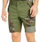 Shorts chino camuflados masculinos Sun + Stone, verde, tamanho 29