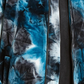 Jaqueta bomber masculina de veludo tie-dye da INC International Concepts, tamanho grande, azul-marinho