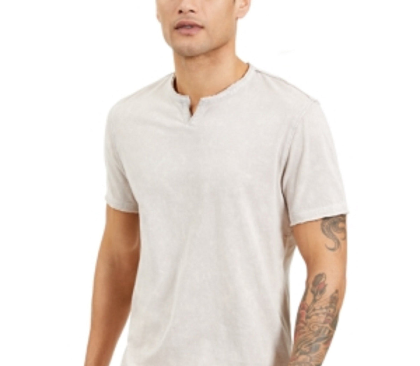 Camiseta masculina tie-dye da INC International Concepts Row, cinza, tamanho extragrande